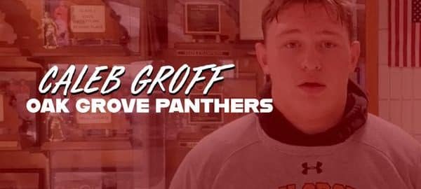 Oak Grove 285-pounder Caleb Groff