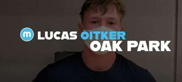 Oak Park 182-pounder Lucas Oitker at the Lee’s Summit Holiday Invitational
