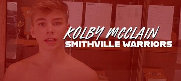 Smithville 120-pounder Kolby McClain