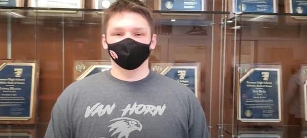 Van Horn 285-pounder Mason Igou