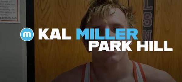 Park Hill 152-pounder Kal Miller at Lee’s Summit Holiday Invitational
