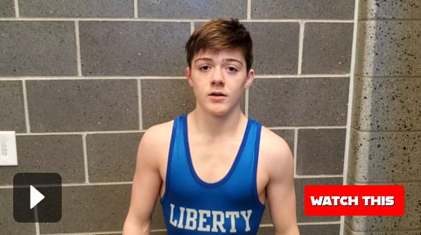 Liberty 106-pounder Hunter Taylor