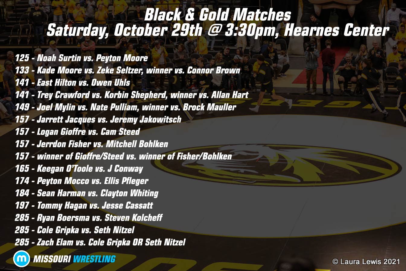 Matches to watch: Mizzou Wrestling Black and Gold Dual