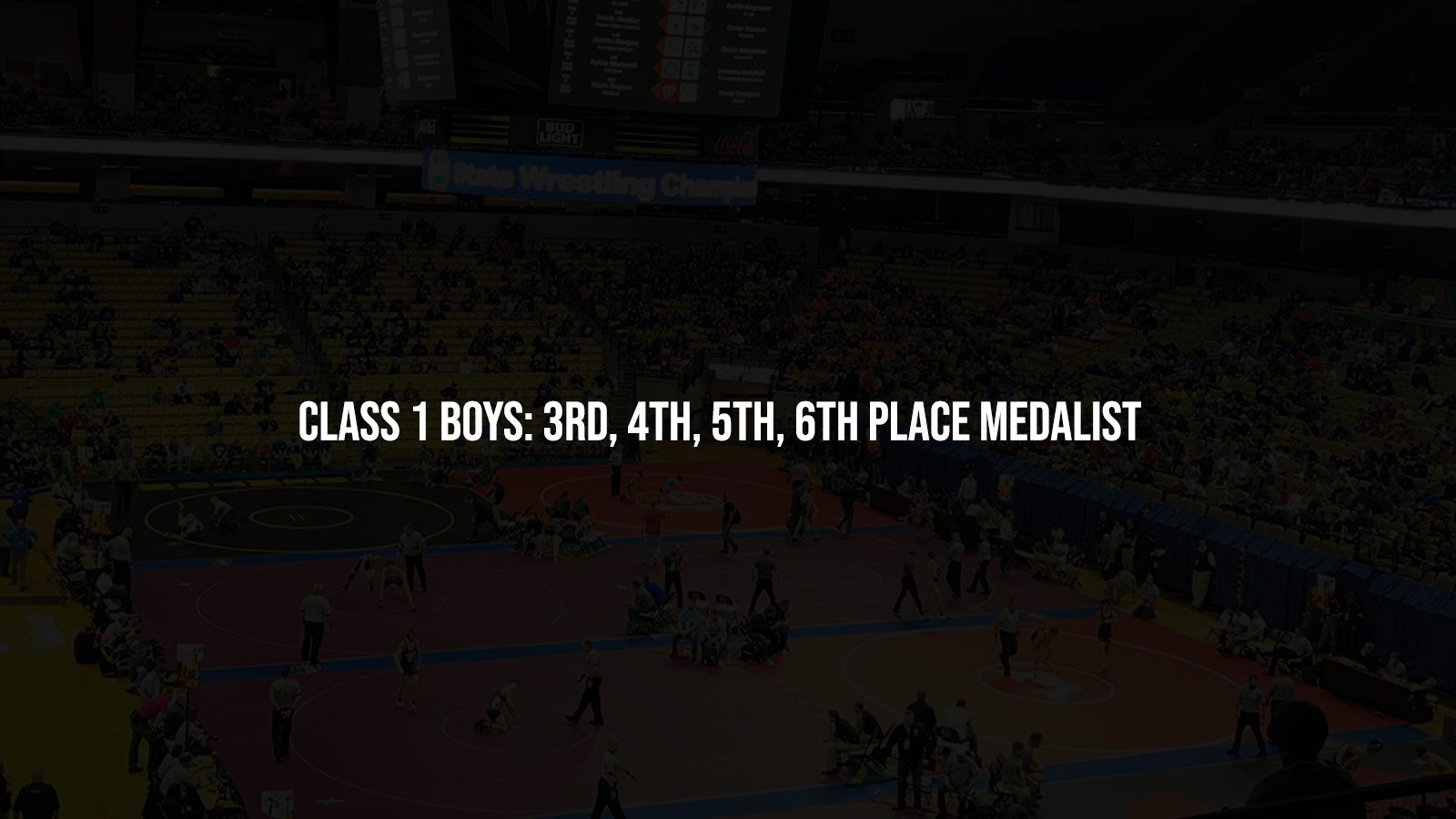 Class 1 Boys 3rd-6th place Medalist