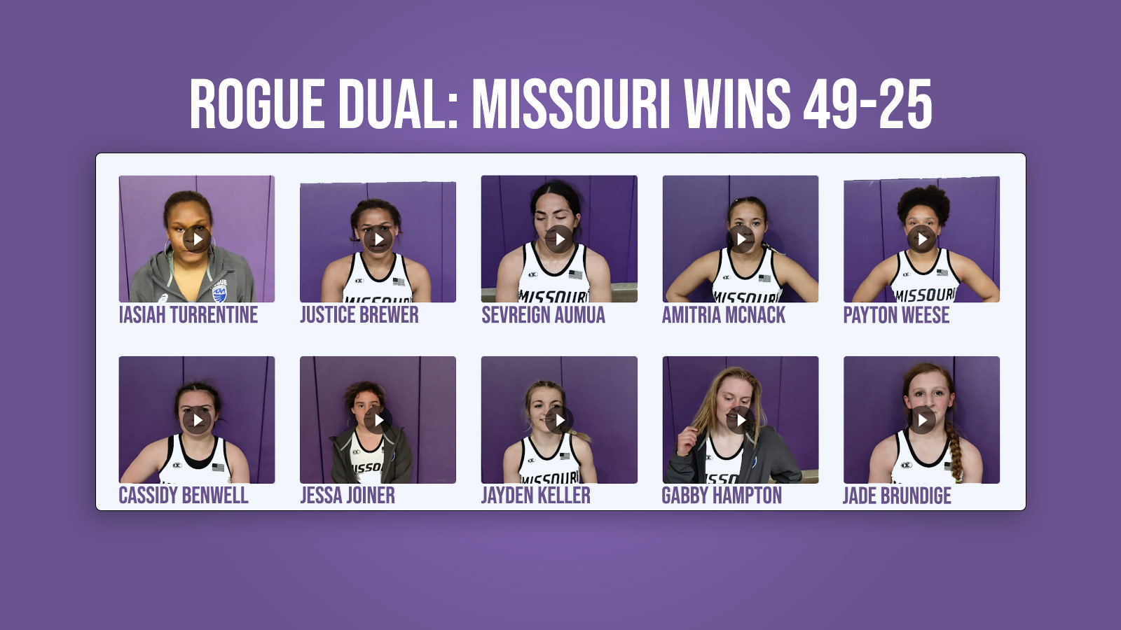 Rogue Dual: Missouri wins 49-25