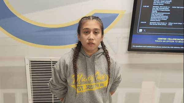 Interview: Kayanna Cannon St. Joseph Central (115), Western Missouri Girls Wrestling Tournament