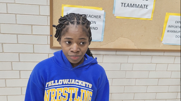 Interview: Taiyahna Pruett, Center (110), Western Missouri Girls Wrestling Tournament
