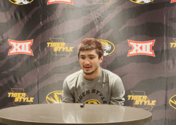 Kade Moore (MIZ): post-match interview (Mizzou over VT)