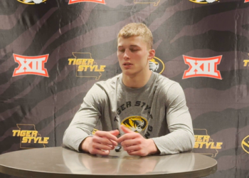 Rocky Elam (MIZ): post-match interview (Mizzou over VT)