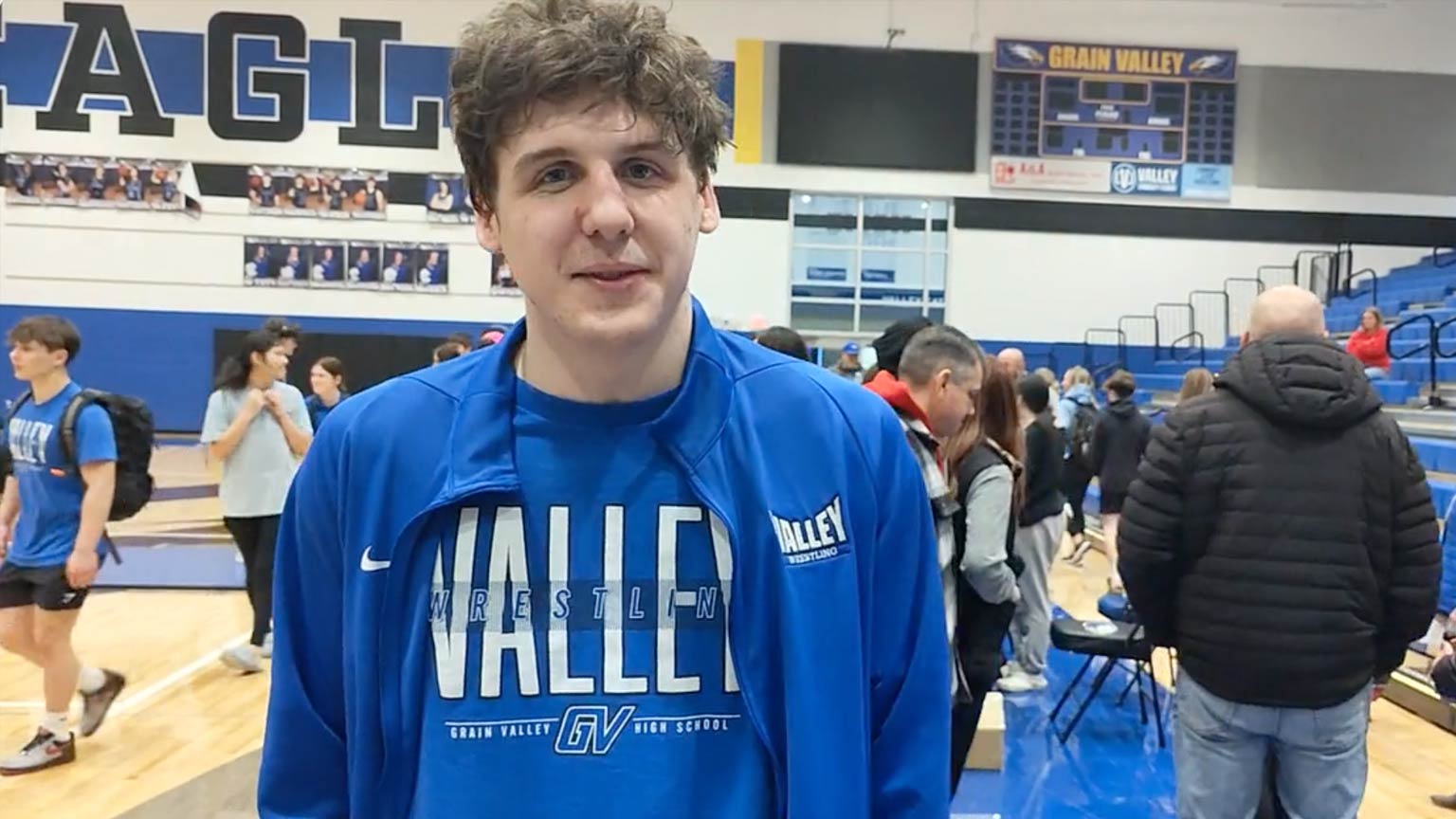 Eagles Show Depth in Wrestling Sweep, Bertrand Gets Moment to Shine