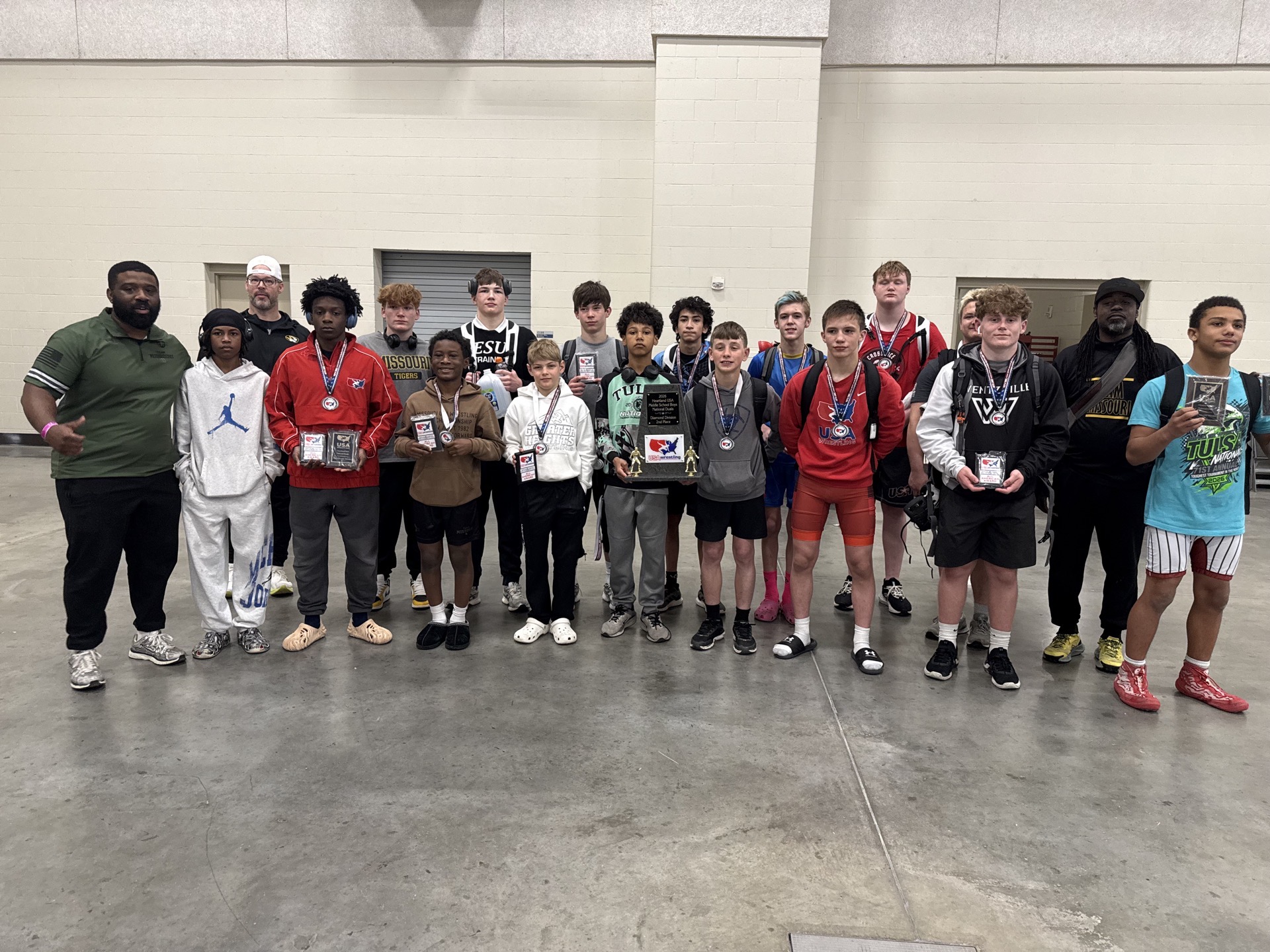Missouri Middle School Wrestling Earns Runner-Up Finish at Heartland Duals